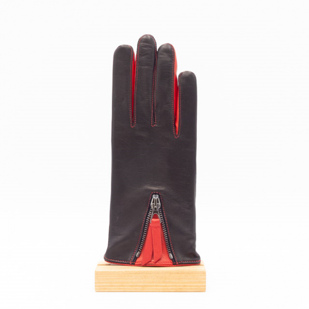 gants fermeture éclair noir mani-conf