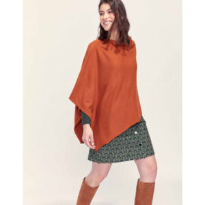 Gilet poncho orange La Fiancée du Mekong