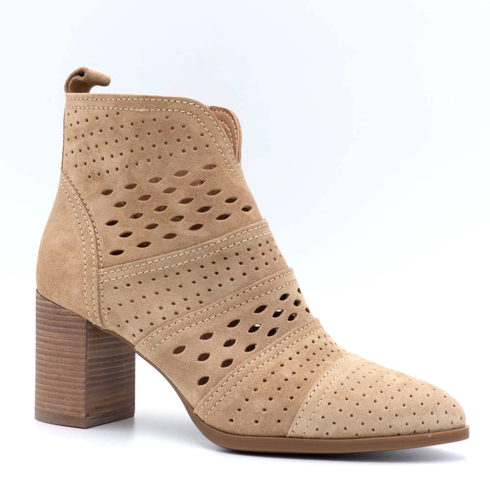 Bottines à talon pour Femme Alpe 5385 beige
