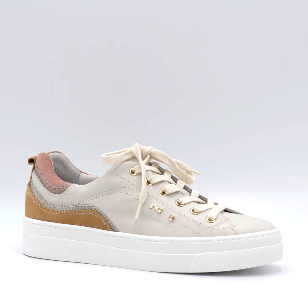 basket cuir femme beige basket nérogiardini