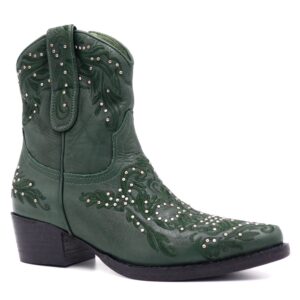 Tiag femme Bottine tendance vert Rebecca white