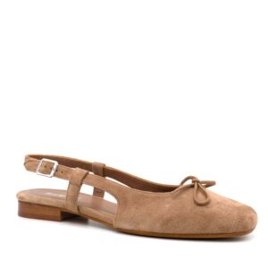Ballerine reqins circee velours beige ballerine femme
