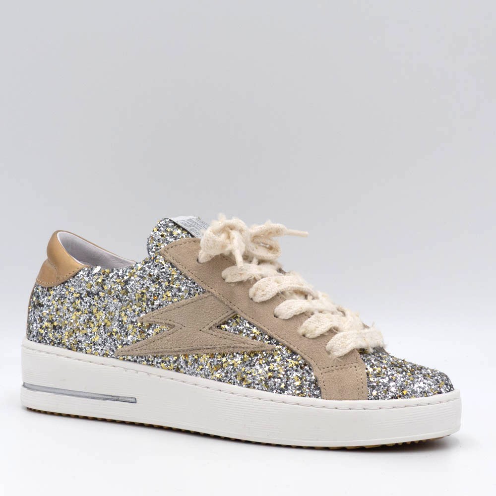 Basket tendance femme basket doré