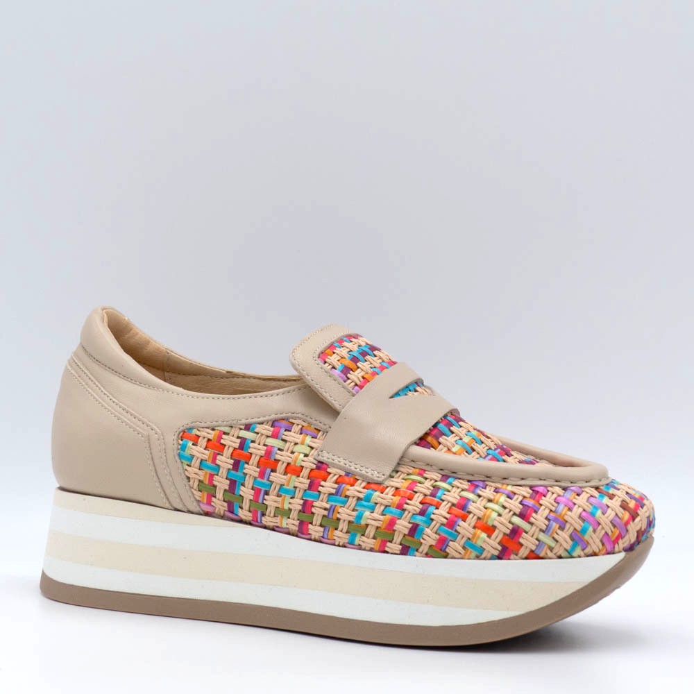 Mocassin femme Mocassin tendance multicolor