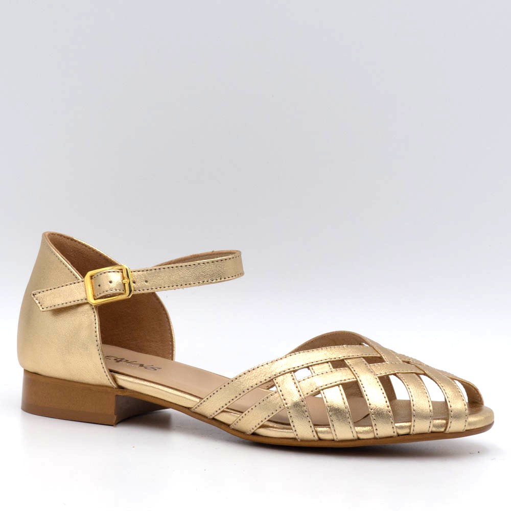 Reqins penelope cuir or ballerine